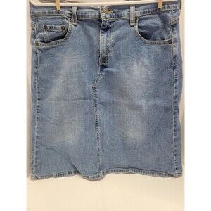 Levi Strauss Signature denim skirt Misses 12 knee length midi